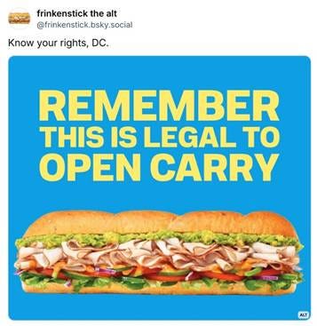 Sub-versive DC Protester Becomes Memeorable