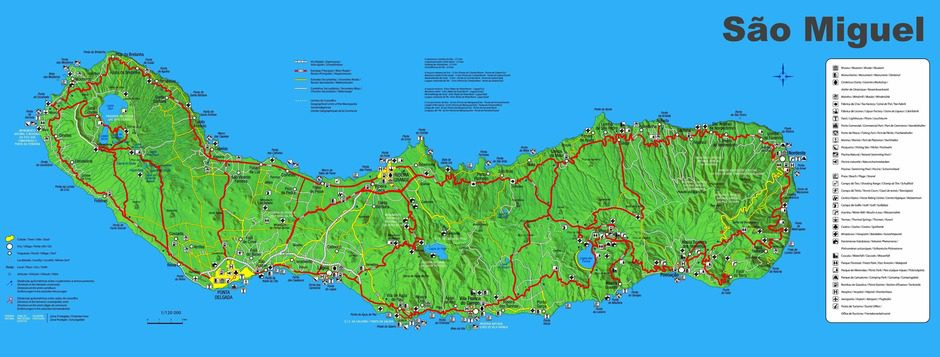 Sao Miguel location Map