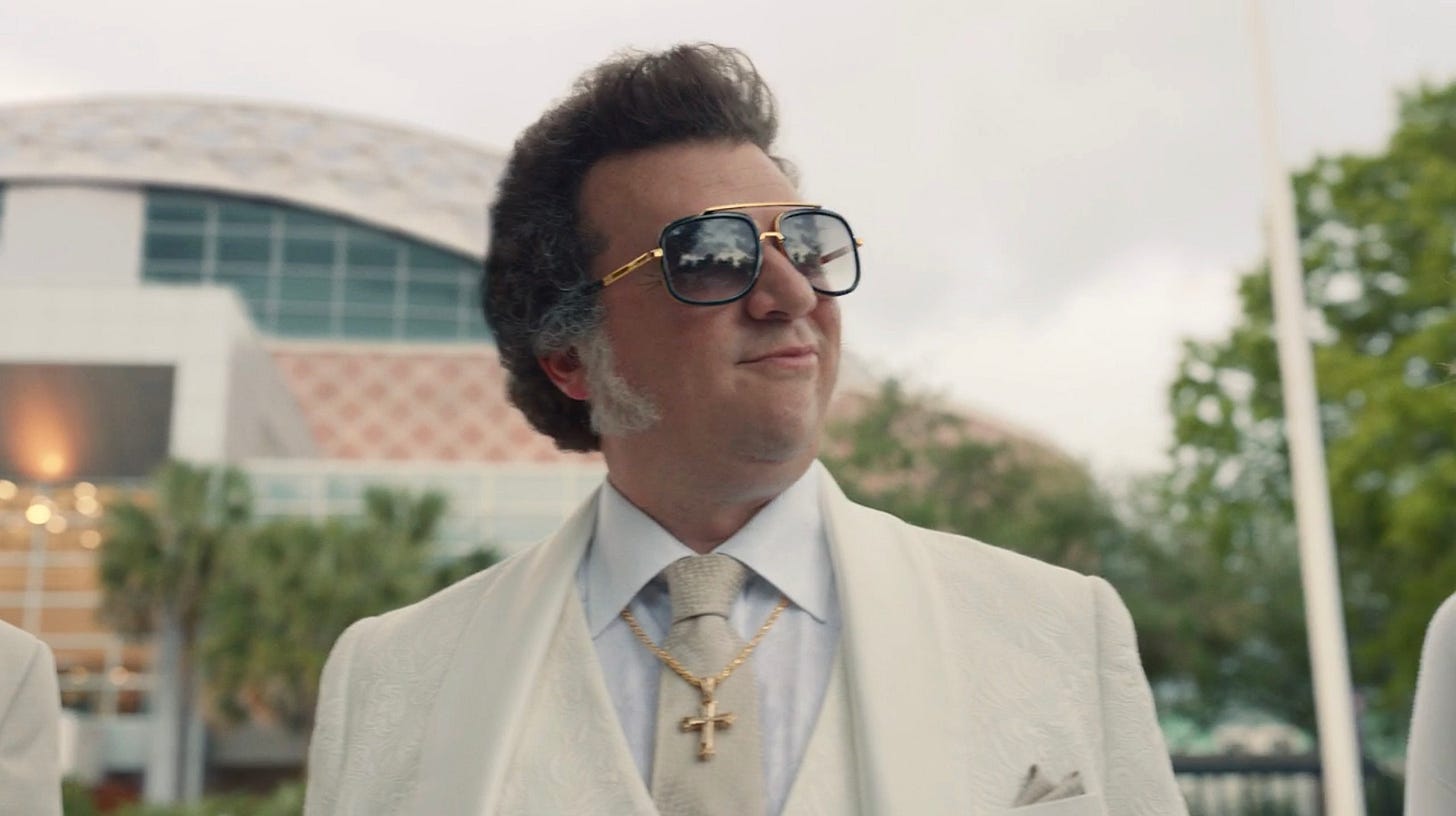 The Righteous Gemstones: Jesse Gemstone's White Easter Suit » BAMF Style