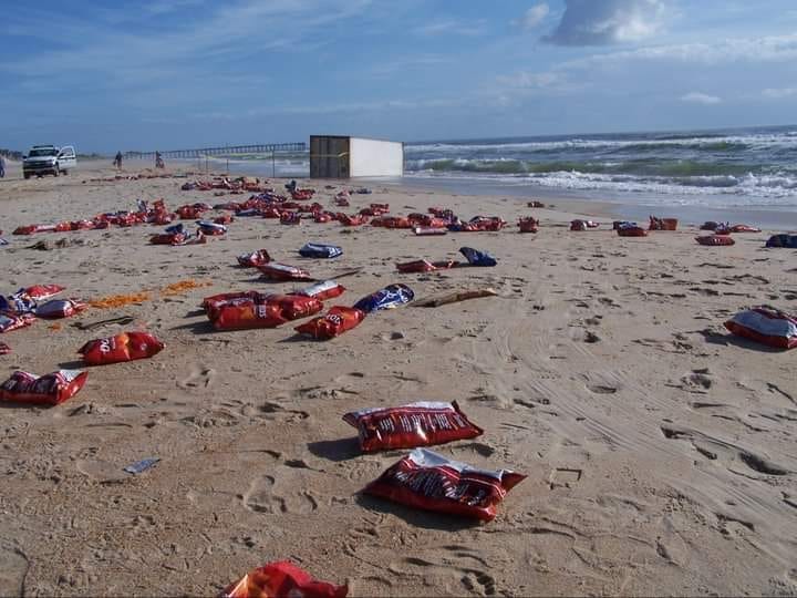 doritos on beach