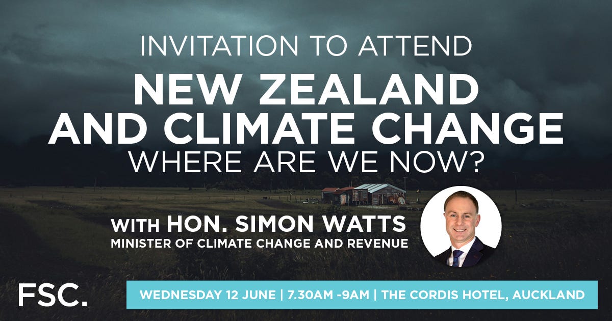 New Zealand and Climate Change: Where are we now? Terms and Conditions