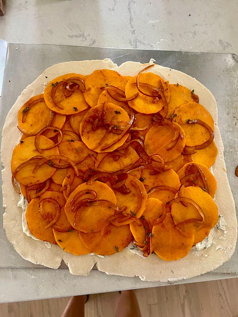 Butternut Squash and Goat Cheese Galette, from NYT Cooking