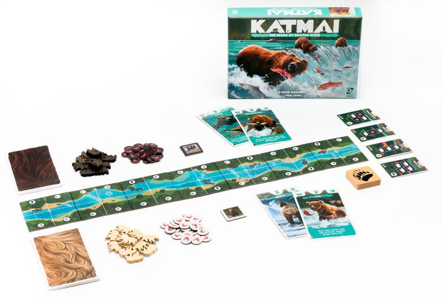 A fully set-up game of Katmai: The Bears of Brooks River.