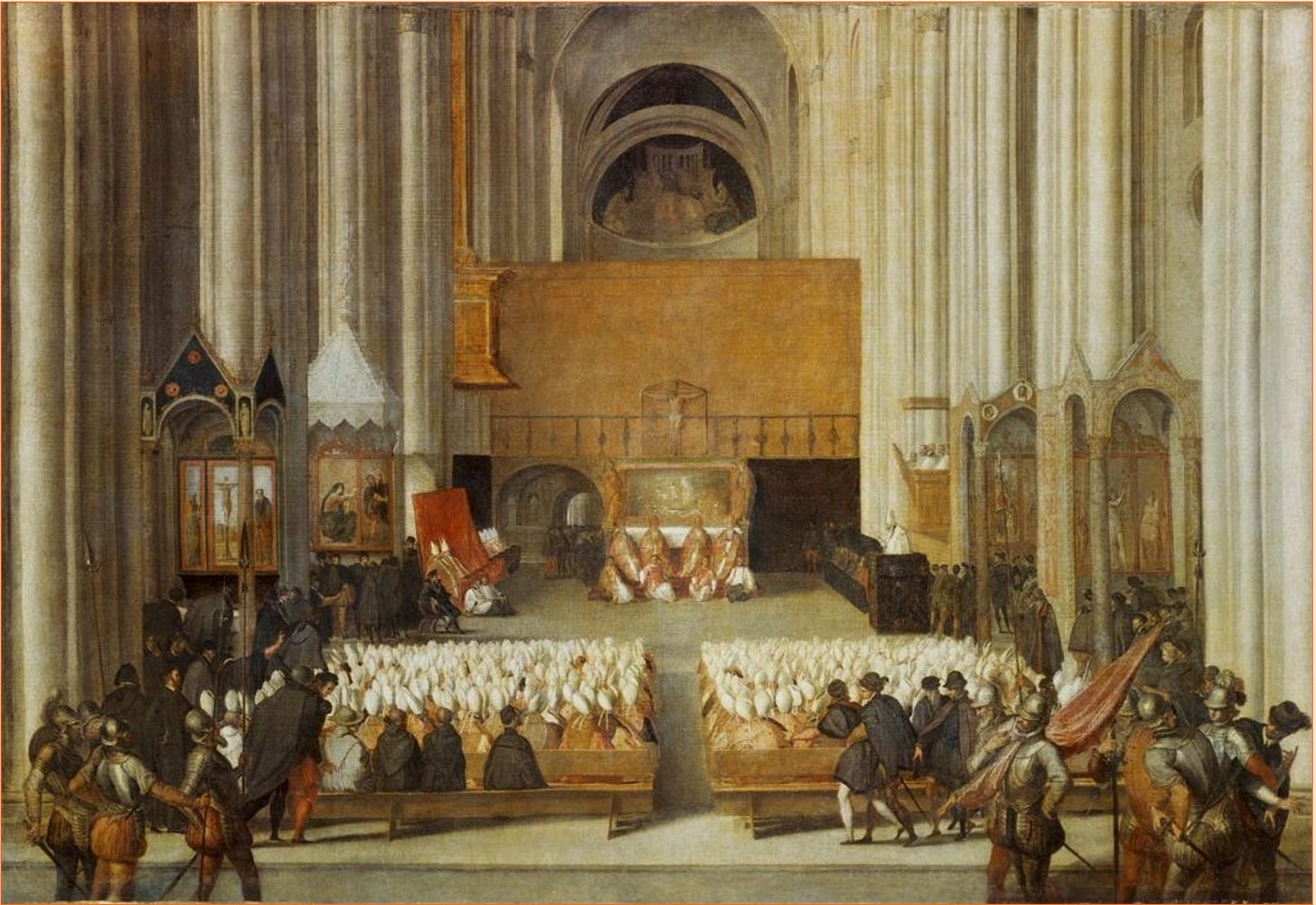 The Council of Trent, late 16th Century. Musée du Louvre. Traditionally attributed to Titian