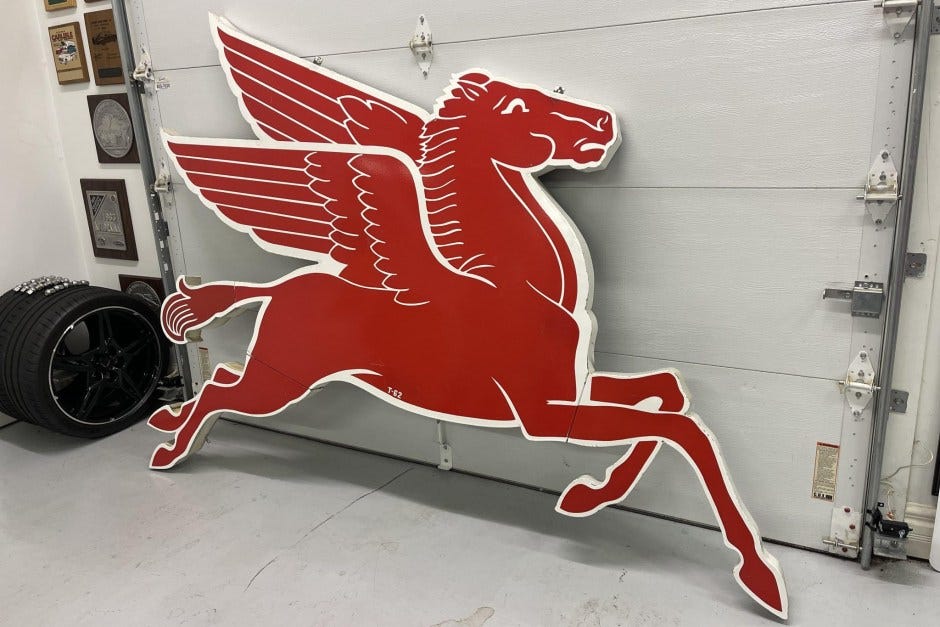 No Reserve: Mobil Pegasus Sign for sale on BaT Auctions - sold for $9,900  on March 1, 2023 (Lot #99,769) | Bring a Trailer