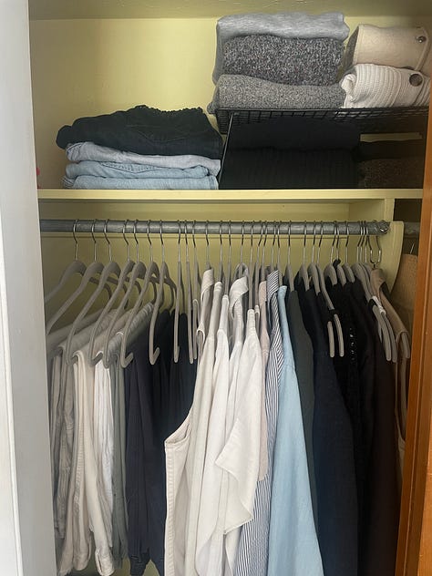 Living Better With Less - my closets over the years