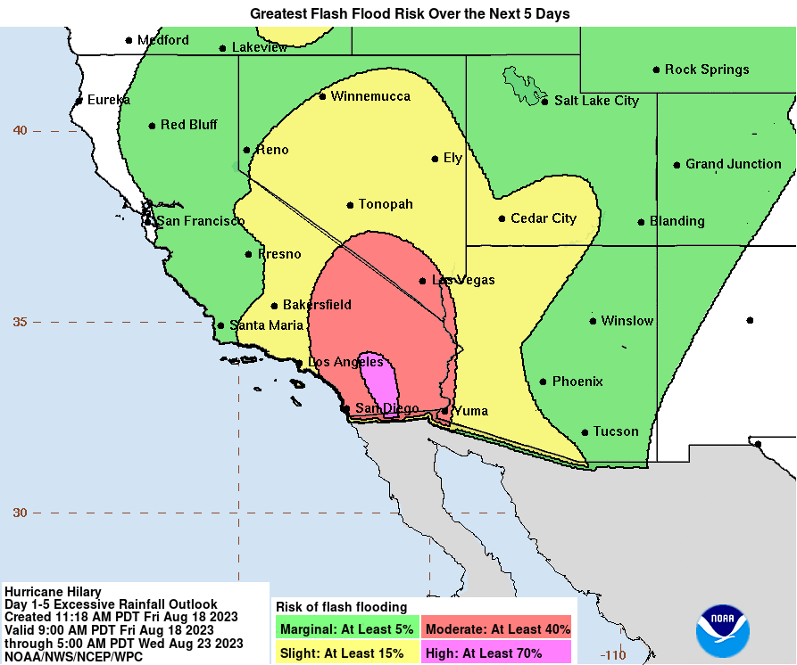 [Image of WPC Flash Flooding/Excessive Rainfall Outlook]