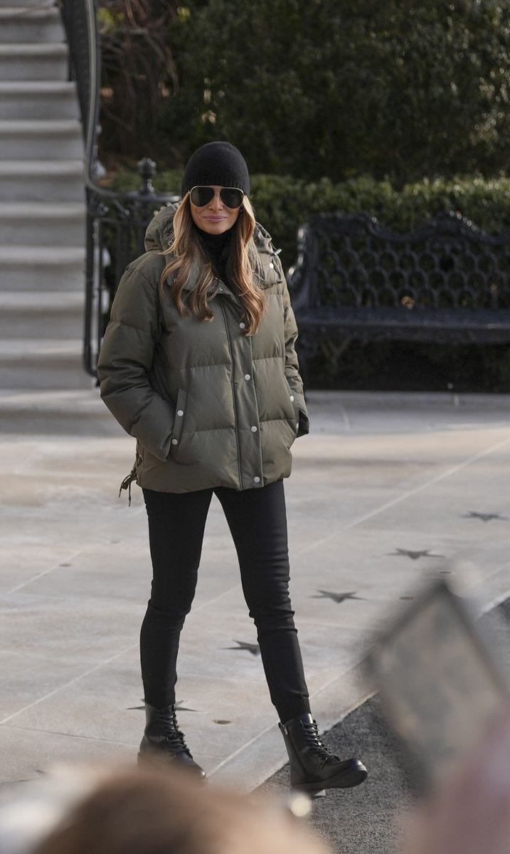 Melania Trump wore the perfect casual winter look in latest outing