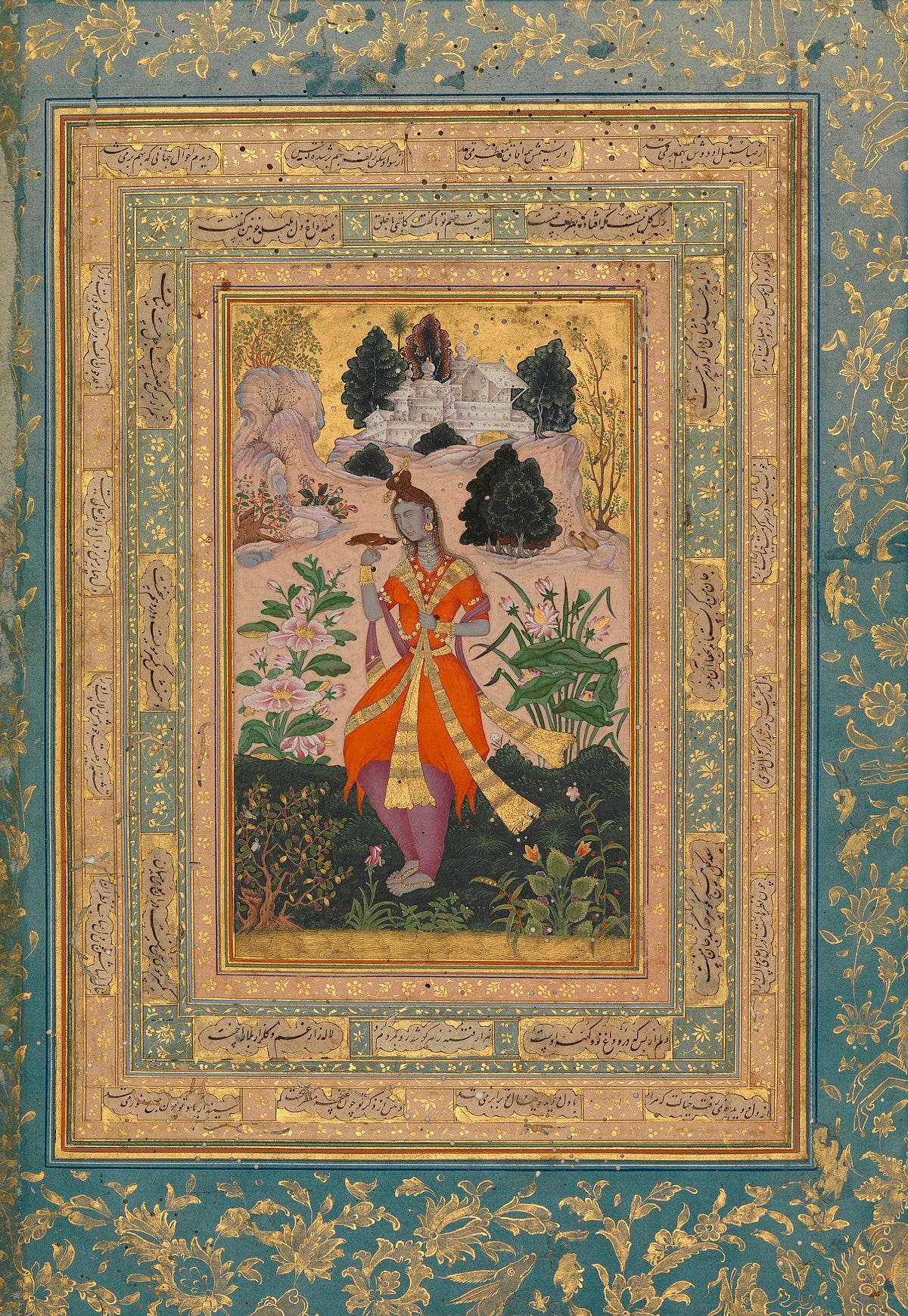File:Yogini with a Mynah Bird, by the Dublin Painter ...