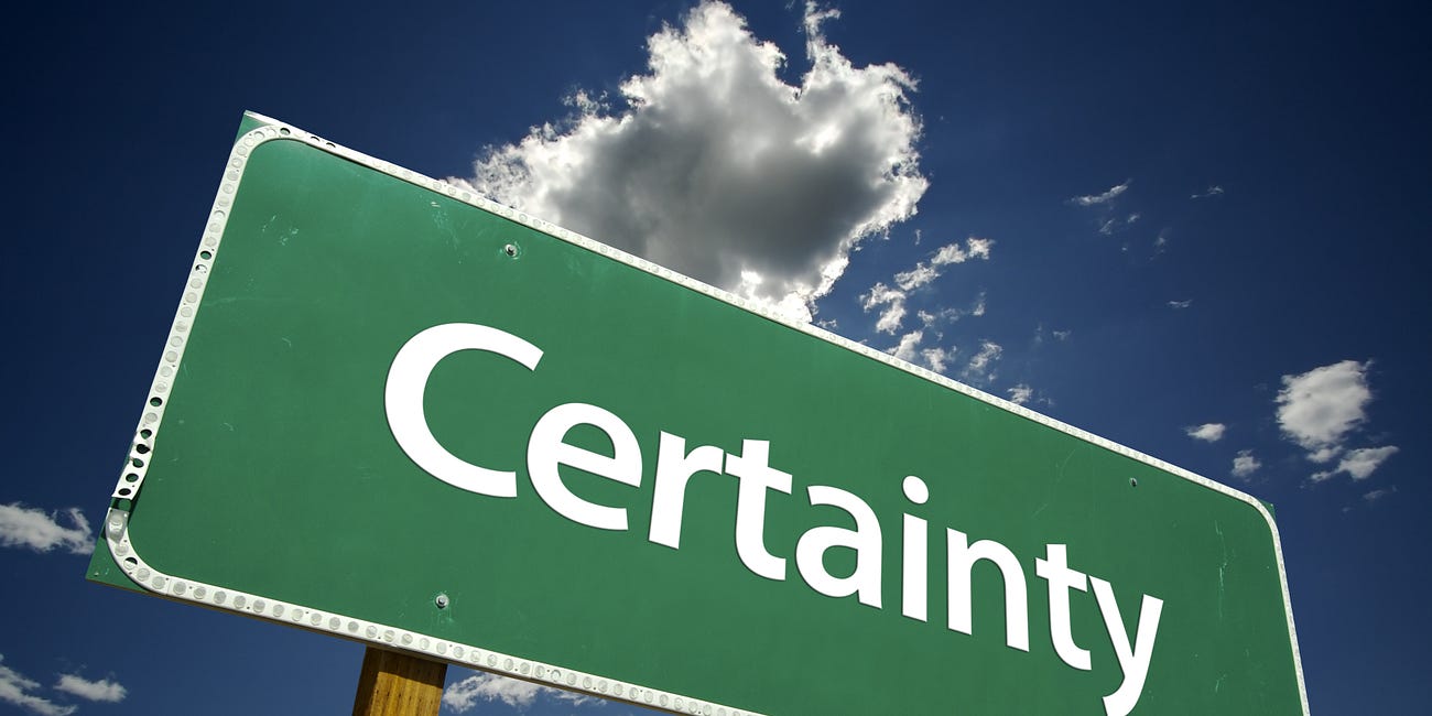 Certainty is the censor’s servant
