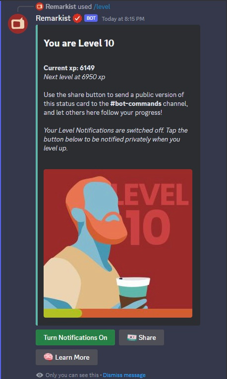 Levels and Tiers Remarkist Discord  | rmrk*st | Remarkist Magazine