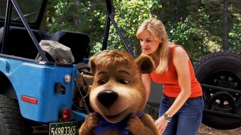 Yogi Bear inside