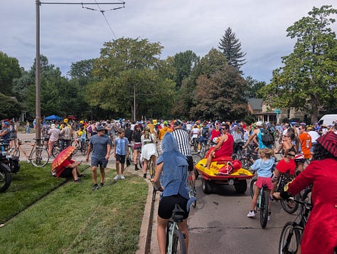 wacky bike parade