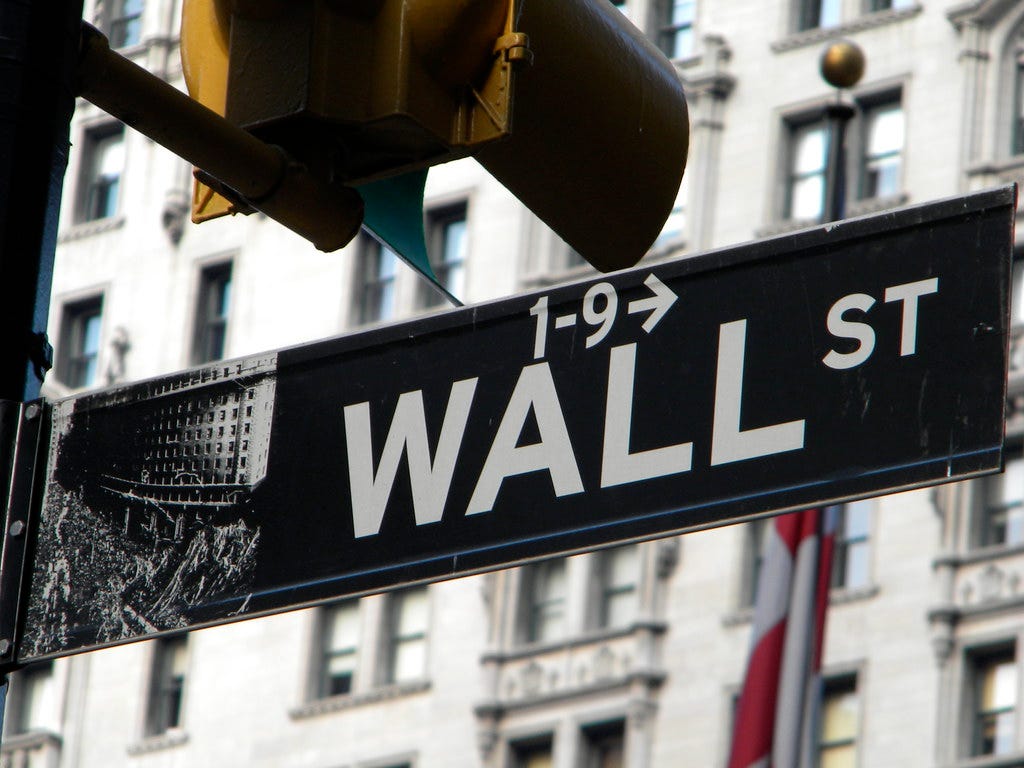 Wall Street Sign Wall Street Sign