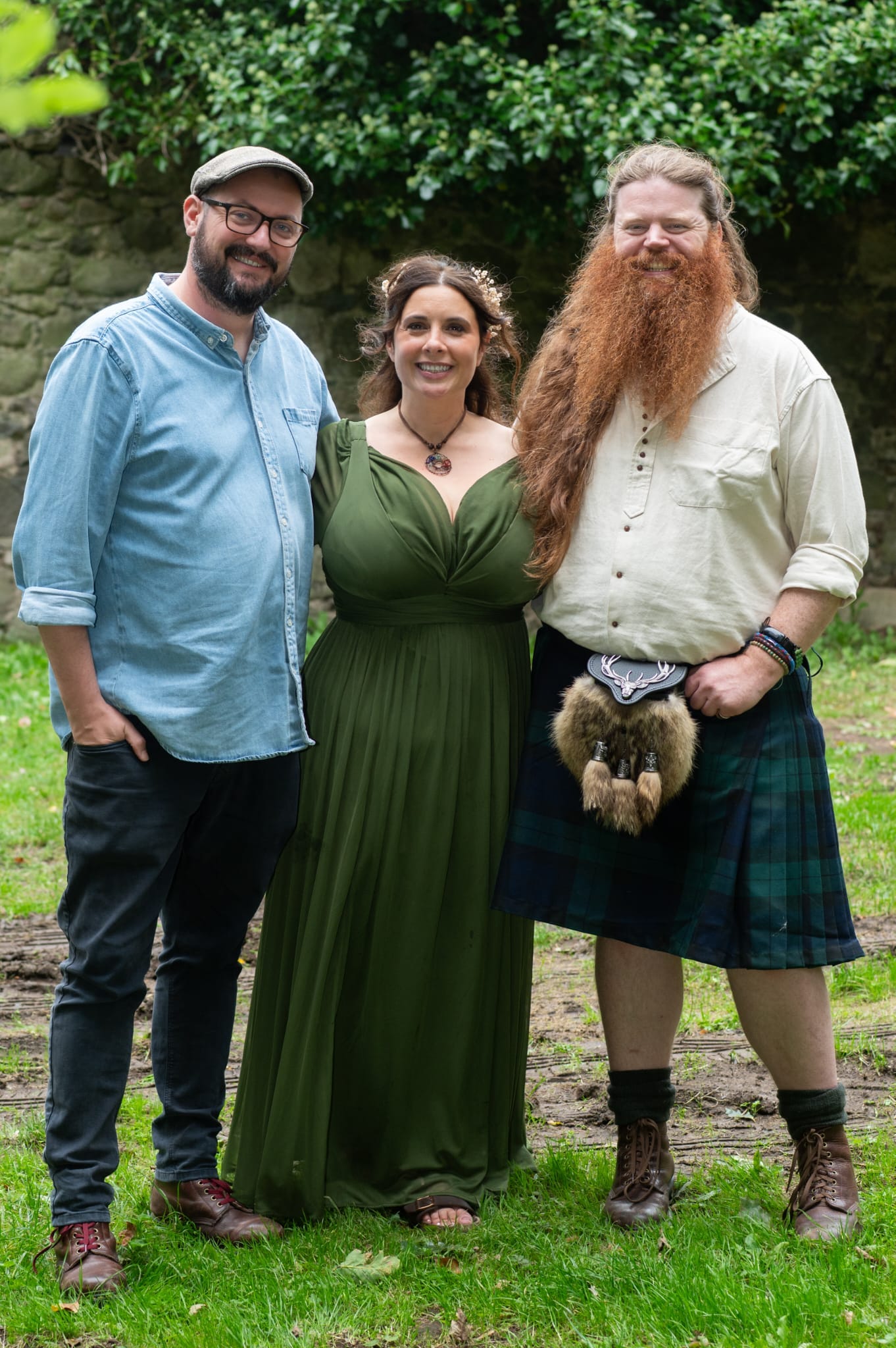 Treasa McCabe with Spooky Doorway team Treasa McCabe with Spooky Doorway team