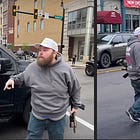 Driver with rifle detained, let go after confrontation at anti-Trump rally