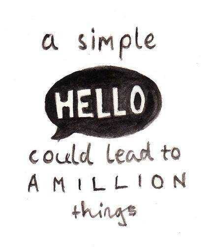getting to know you hello getting to know you hello