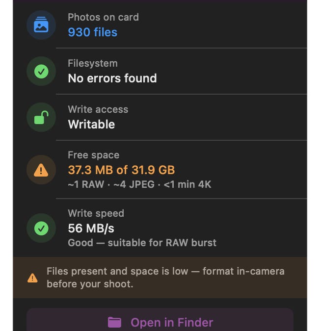 Sd Check Machine SD-Check - Tiny MacOS Utility to Test Your SD-Cards Before a Shoot