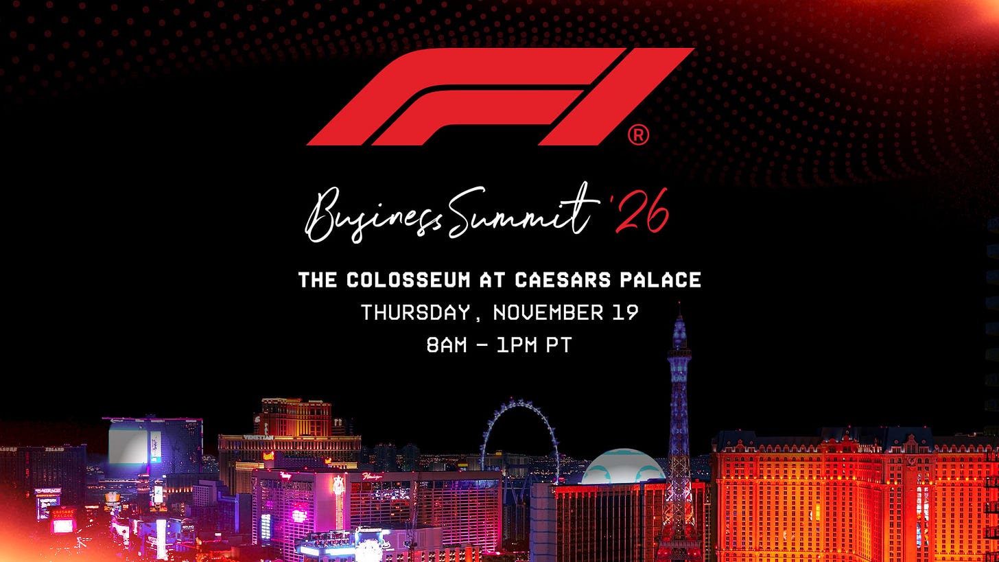 F1 BUSINESS SUMMIT RETURNS TO FORMULA 1 HEINEKEN LAS VEGAS GRAND PRIX WEEKEND, NOVEMBER 19 - Formula 1 Las Vegas Grand Prix F1 BUSINESS SUMMIT RETURNS TO FORMULA 1 HEINEKEN LAS VEGAS GRAND PRIX WEEKEND, NOVEMBER 19 - Formula 1 Las Vegas Grand Prix
