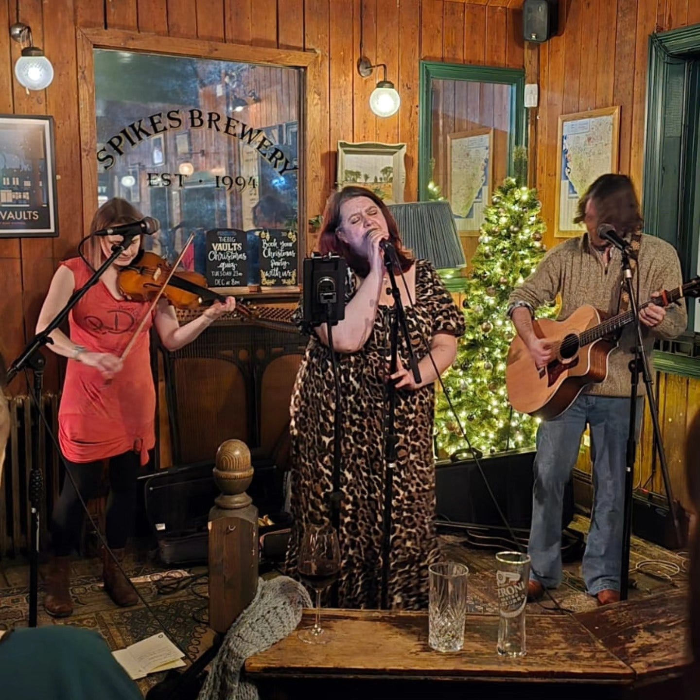 May be an image of accordion, violin and harp