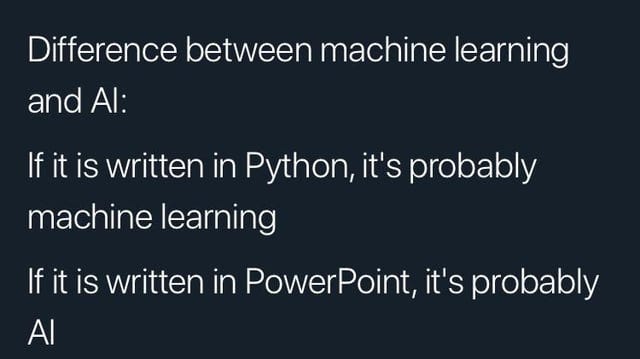 AI in nutshell : r/ProgrammerHumor AI in nutshell : r/ProgrammerHumor
