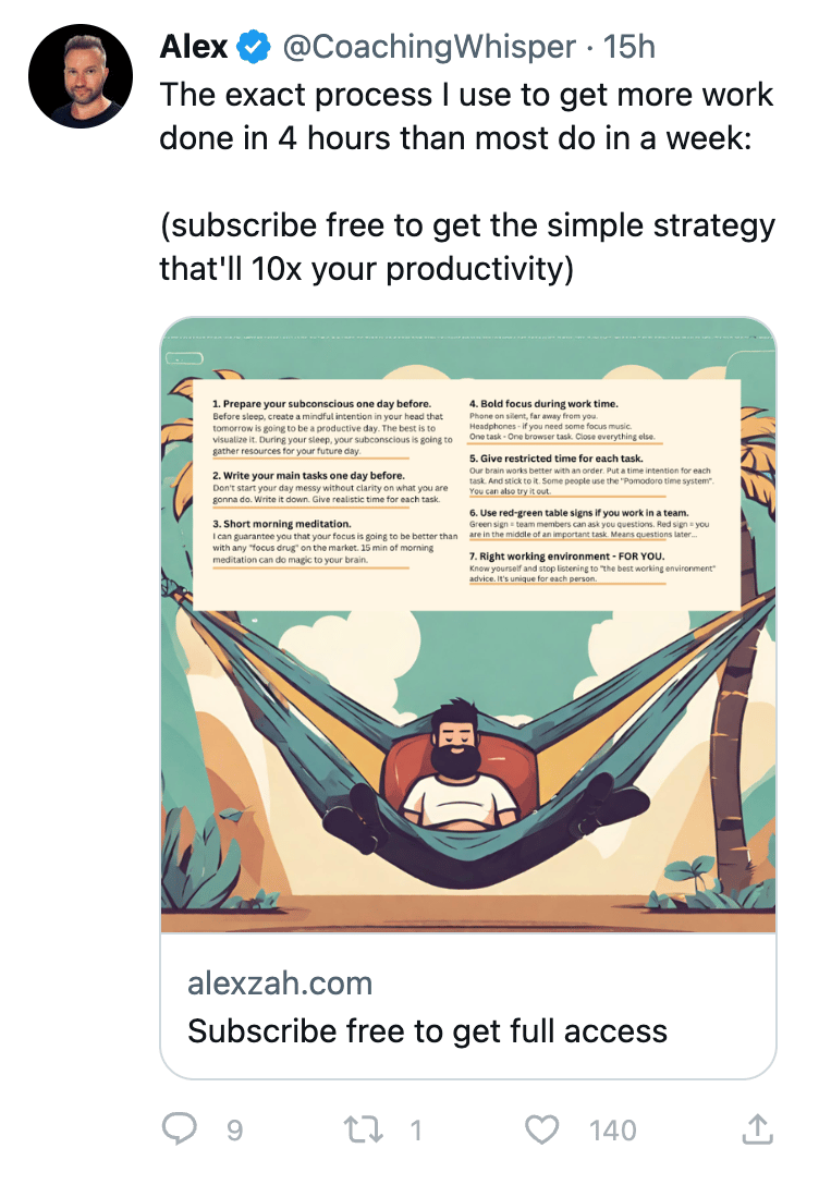 Twitter ad example Twitter ad example