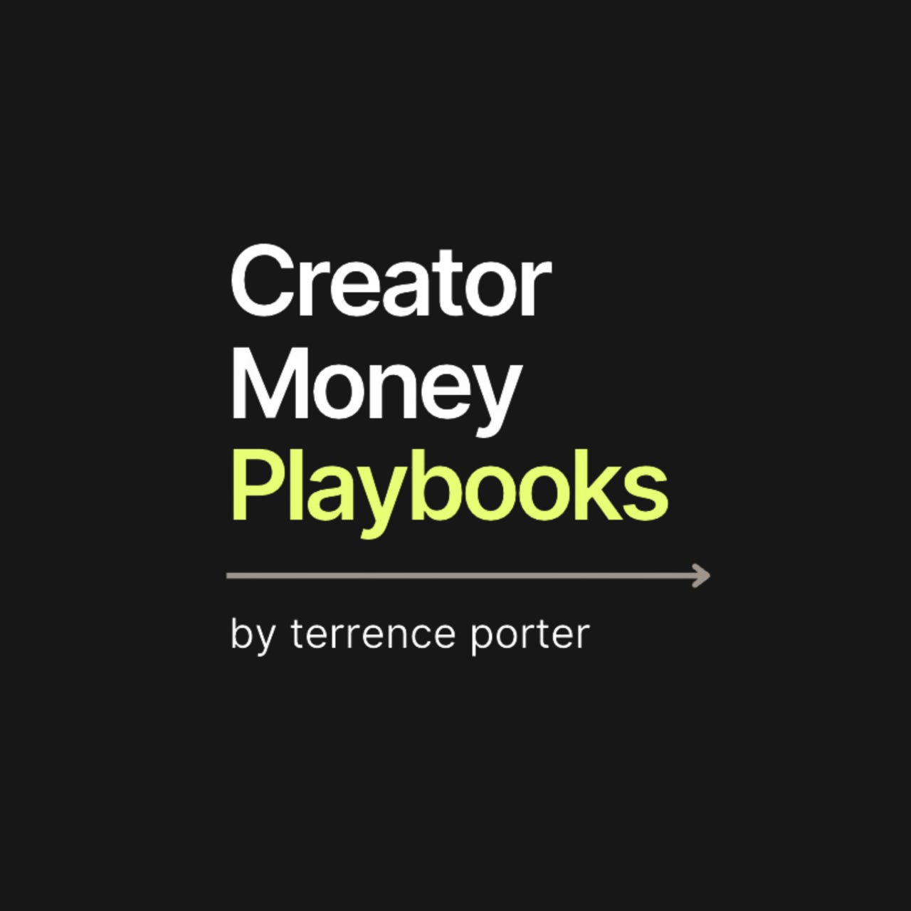 Creator Money Playbooks