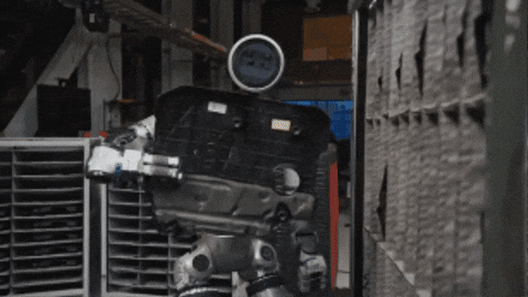 Boston Dynamics robot fist bump AI GIF from GIPHY