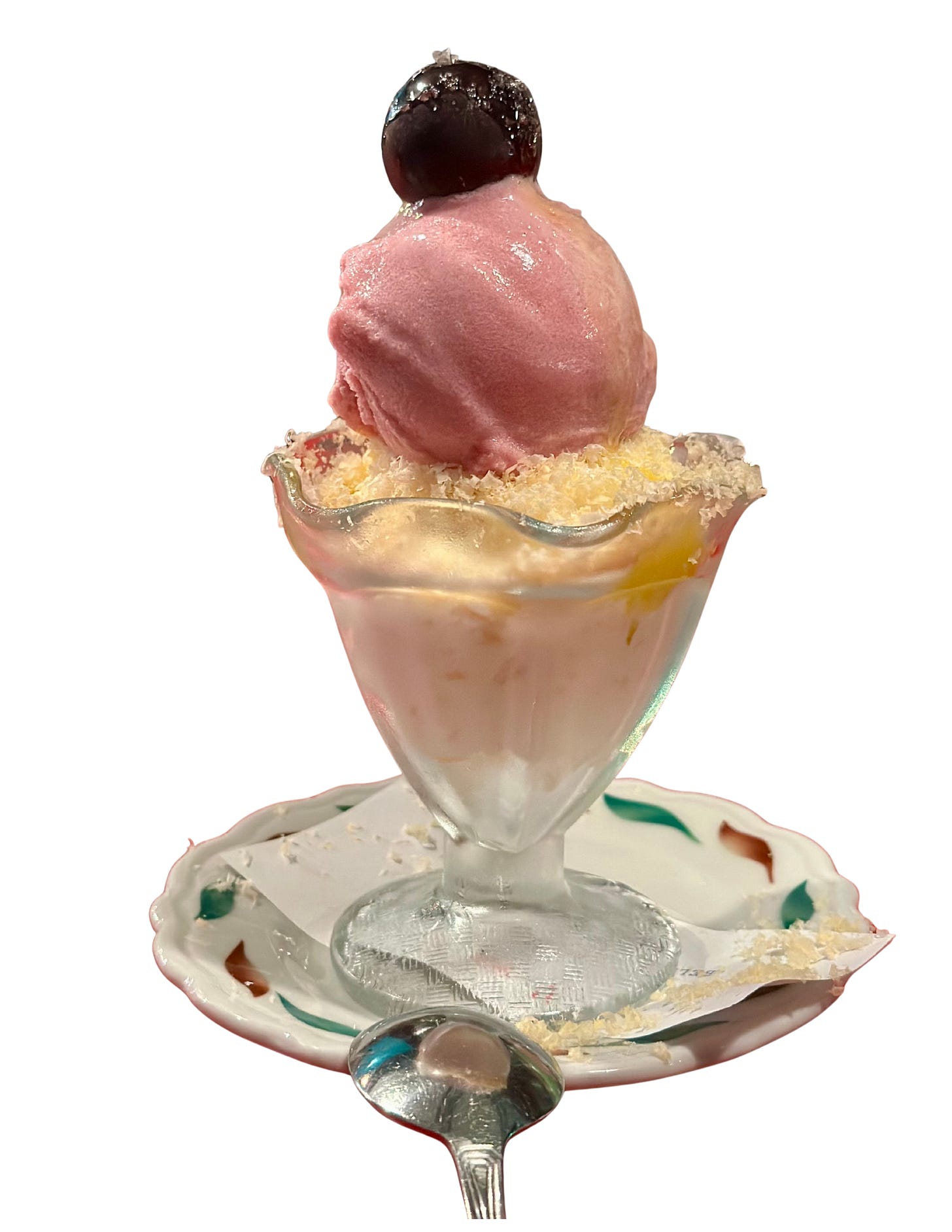 Muscadine sorbet and cheddar cheese ice cream at Neng Jr's in Asheville Muscadine sorbet and cheddar cheese ice cream at Neng Jr's in Asheville