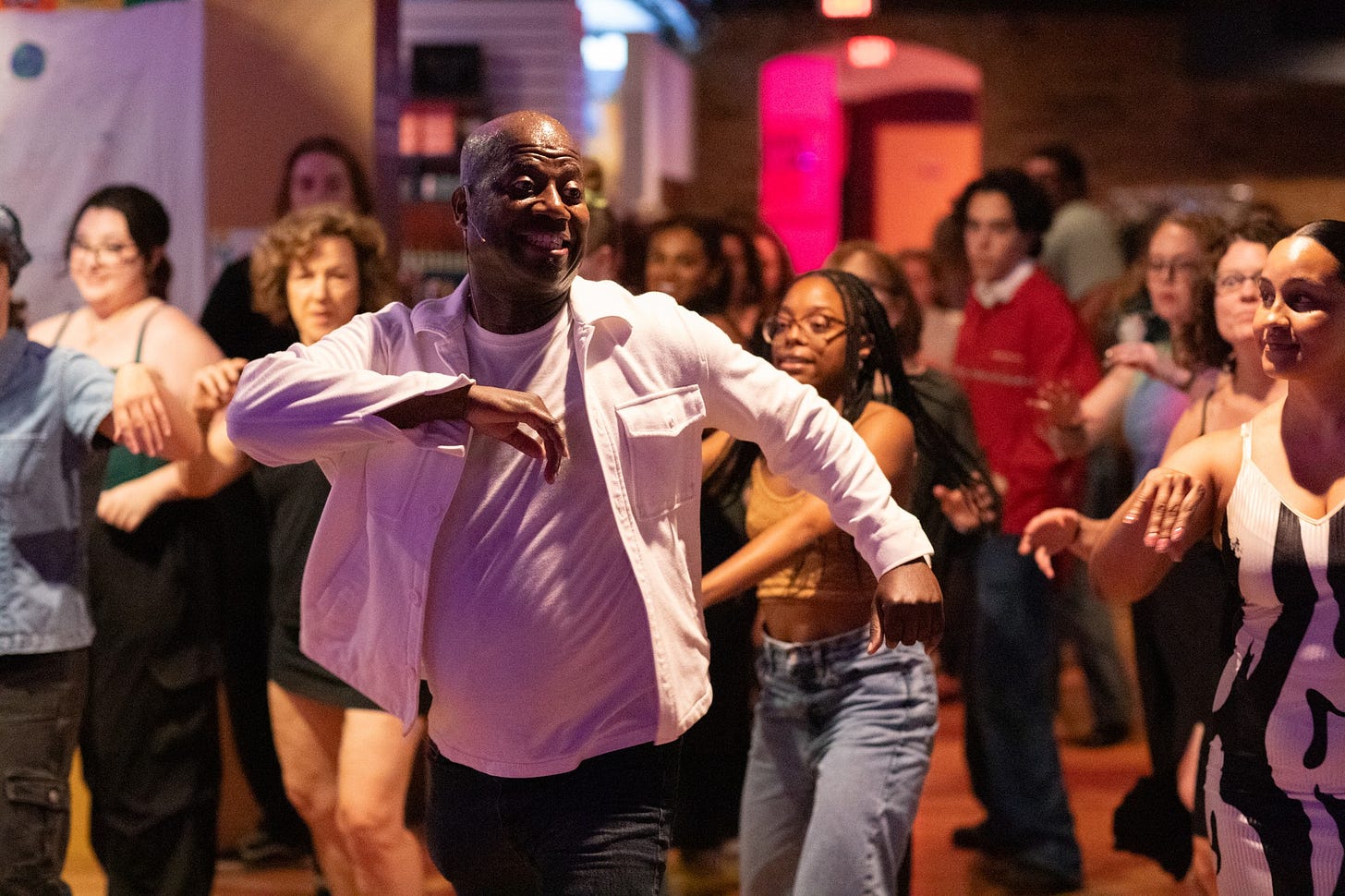 May be an image of 5 people and people dancing
