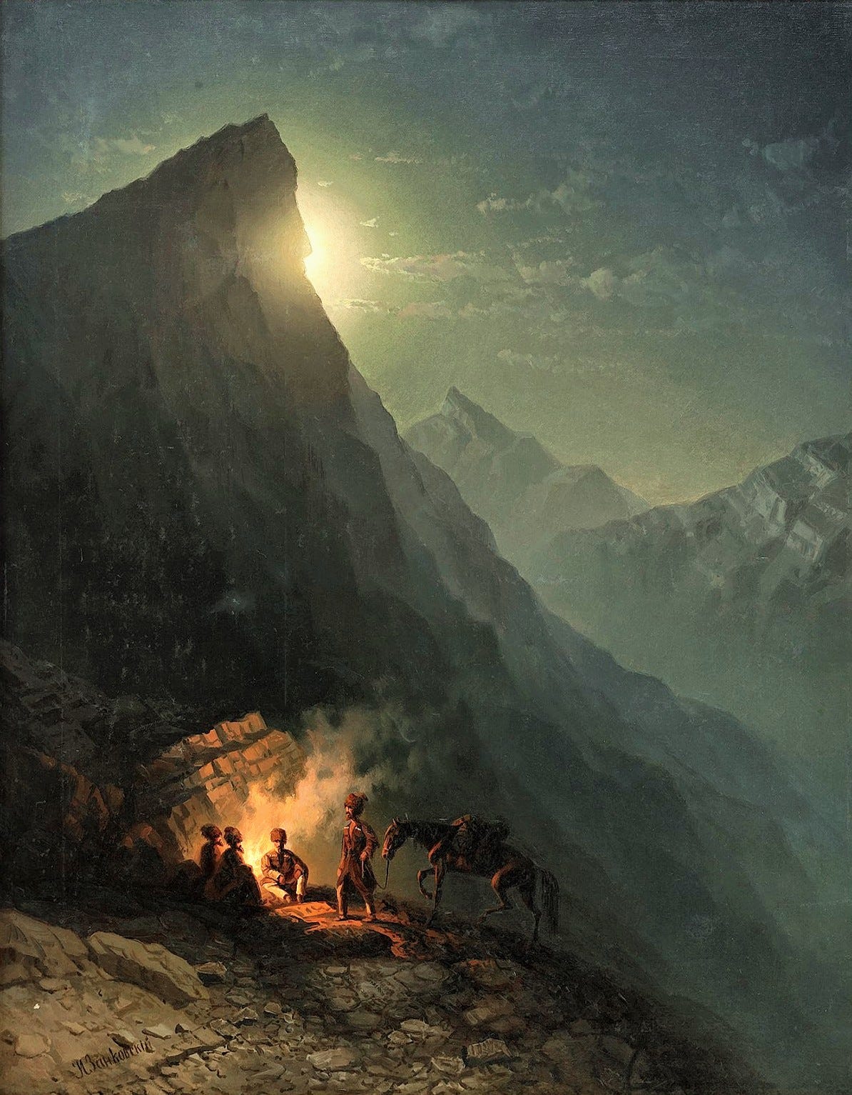 Caucasus Mountains - by M. E. Rothwell - Cosmographia