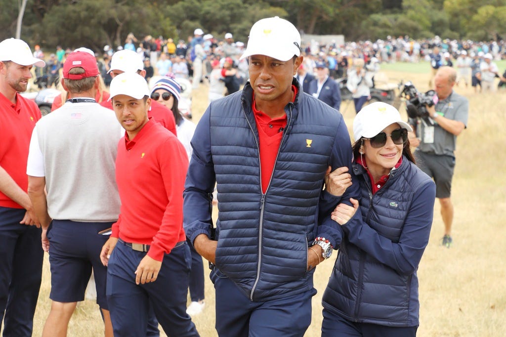 Tiger Woods and Erica Herman Tiger Woods and Erica Herman