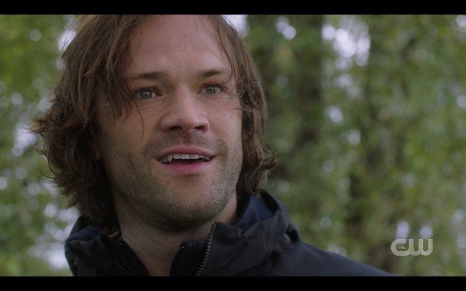 Sam Winchester happy to see Eileen return SPN Golden Time Sam Winchester happy to see Eileen return SPN Golden Time