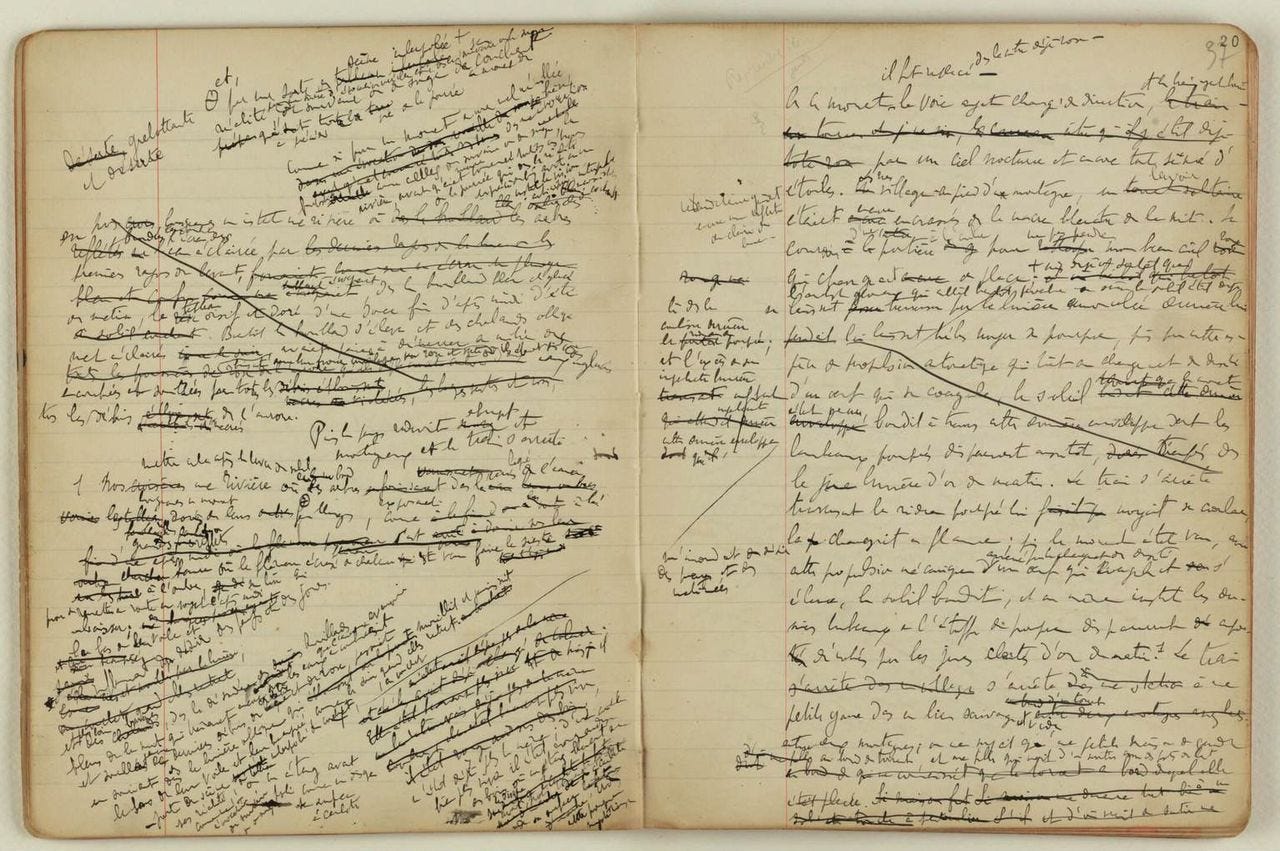The Linguist — Marcel Proust's manuscript from À la recherche du...