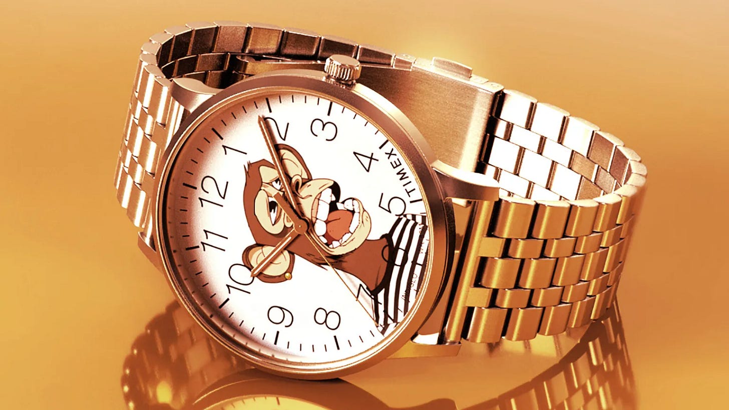 TIMEX will release 500 custom watches in collaboration with the Bored Ape Yacht Club community.