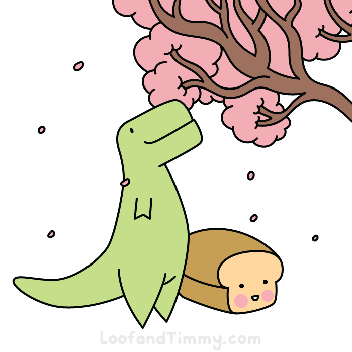 Cherry Blossom Japan GIF by Loof and Timmy Cherry Blossom Japan GIF by Loof and Timmy