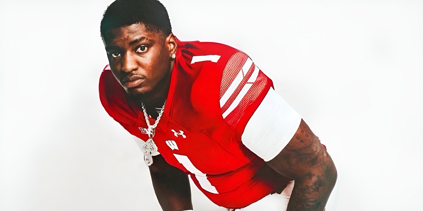 Wisconsin Badgers edge rusher Justus Boone.