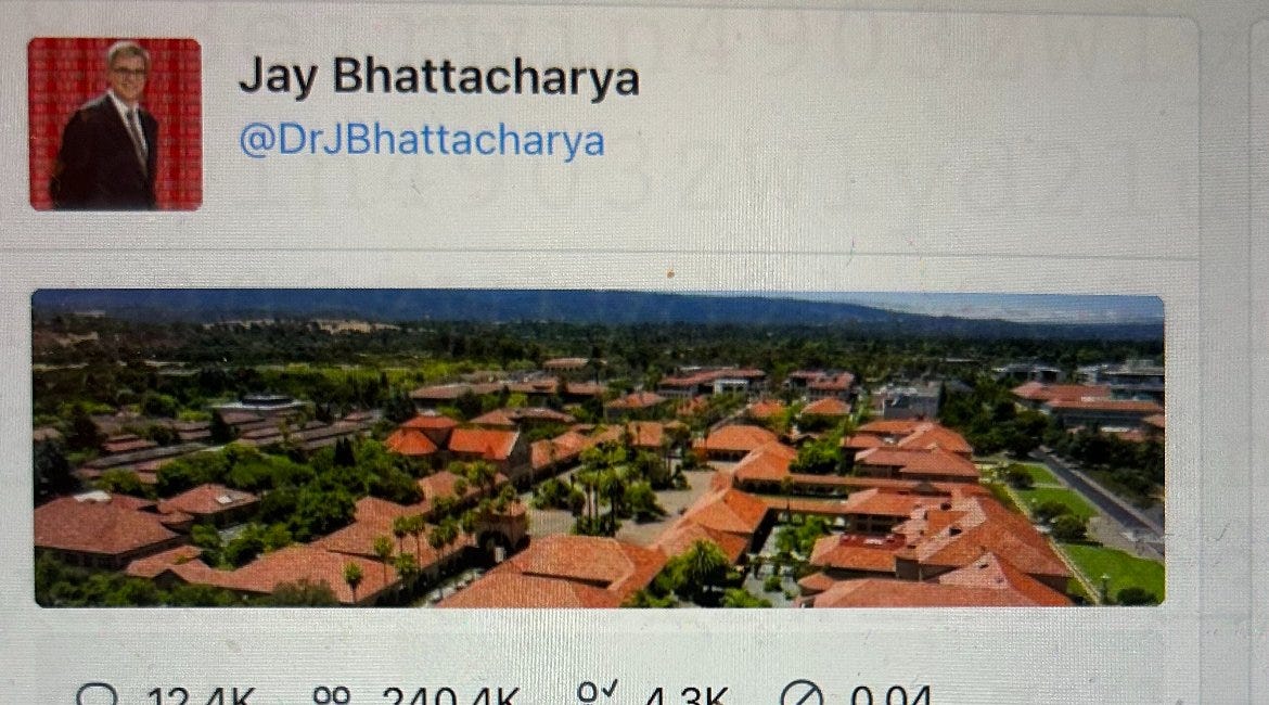 A little-known story about Jay Bhattacharya