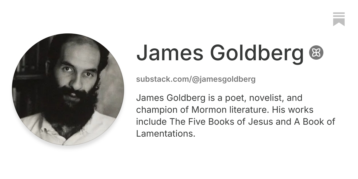 James Goldberg | Substack