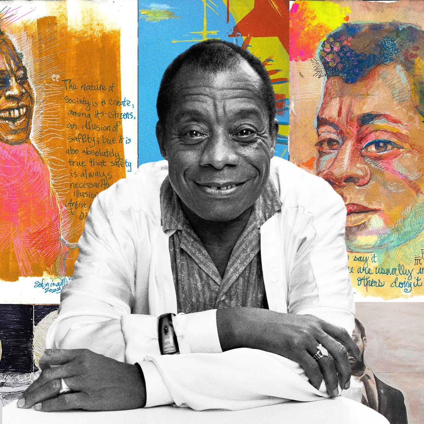 These James Baldwin Portraits Paint a True Picture of a Complex Icon | GQ These James Baldwin Portraits Paint a True Picture of a Complex Icon | GQ
