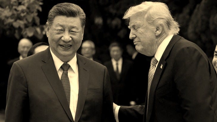 U.S. President Donald Trump speaks with Chinese President Xi Jinping while leaving after a visit to the Zhongnanhai Garden in Beijing, China, May 15, 2026. REUTERS/Evan Vucci/Pool U.S. President Donald Trump speaks with Chinese President Xi Jinping while leaving after a visit to the Zhongnanhai Garden in Beijing, China, May 15, 2026. REUTERS/Evan Vucci/Pool