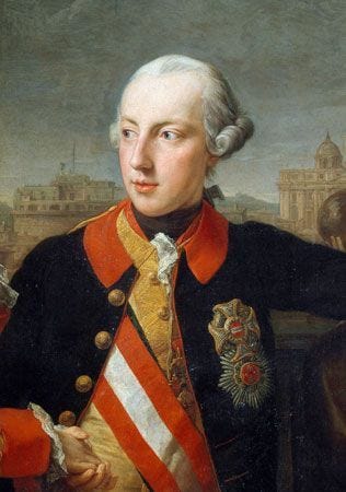 Pompeo Girolamo Batoni: portrait of Joseph II Pompeo Girolamo Batoni: portrait of Joseph II