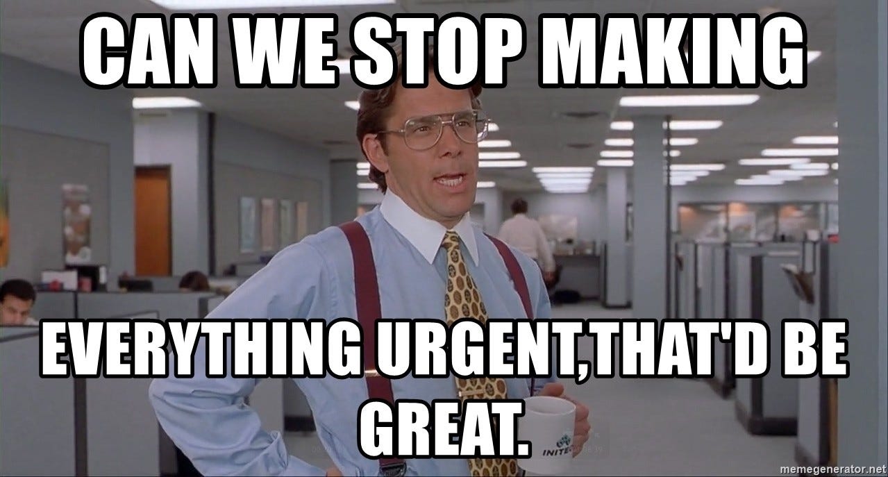 Distinguishing Between Important & Urgent