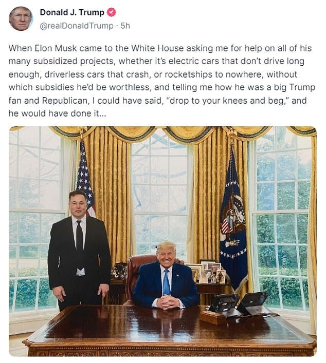 Ex-president Donald Trump began his Truth Social message dump on the afternoon of July 12