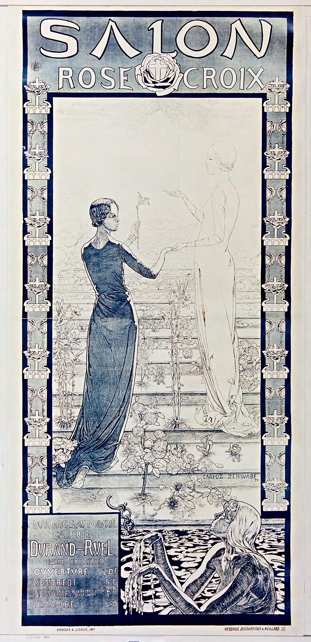 Carlos Schwabe, Salon de la Rose et Croix, 1892 Carlos Schwabe, Salon de la Rose et Croix, 1892