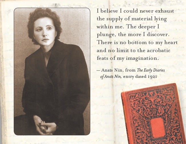 Anaïs Nin: Writing as a way to find meaning - by Nava Atlas