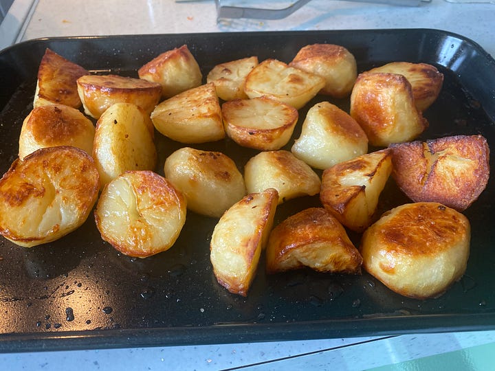 Roast Dinner. Roast Potatoes.