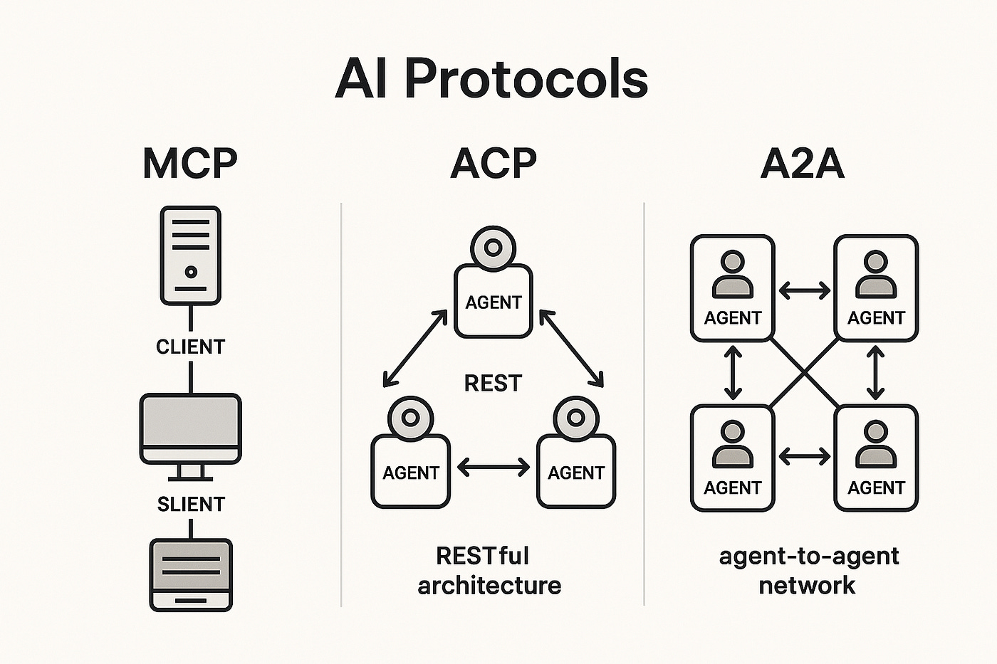 What You should Know About MCP, ACP, and A2A | by Lawrence Emenike | Medium