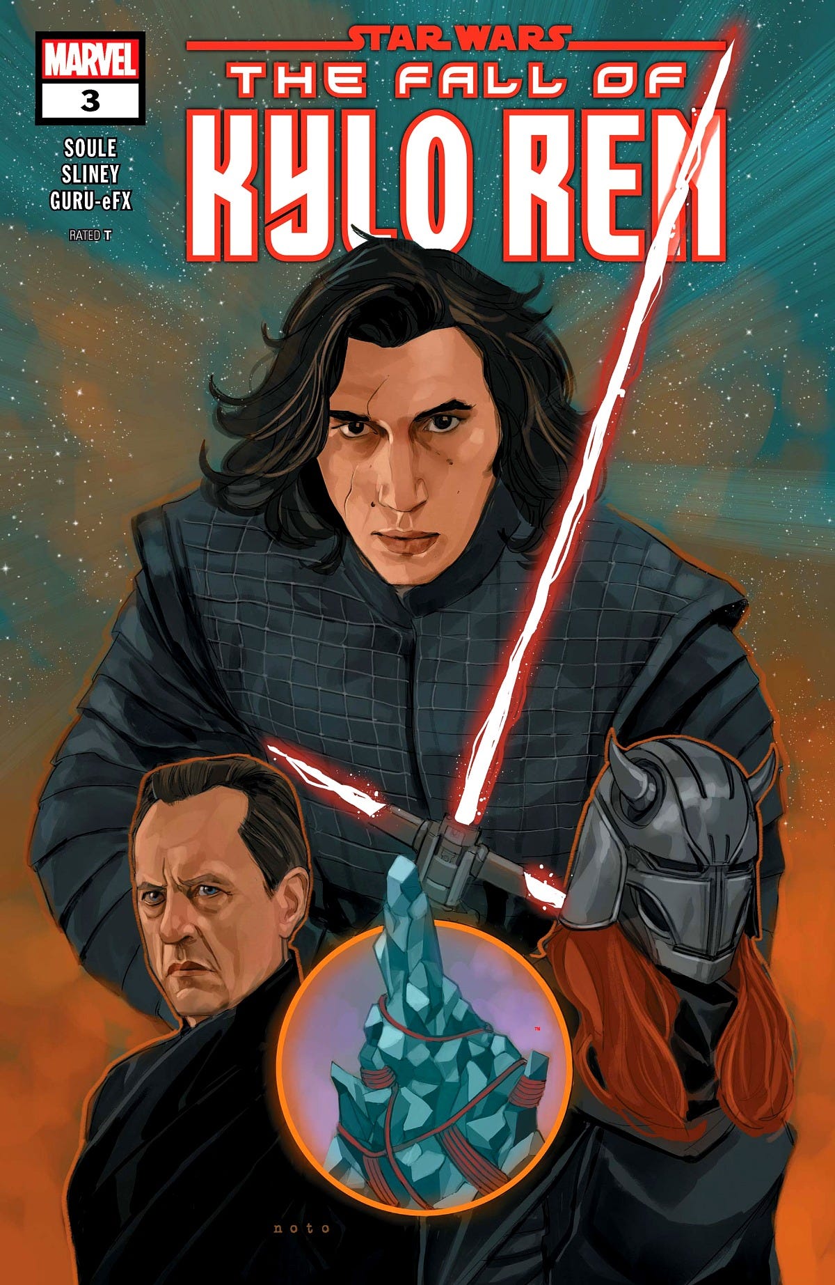 Phil Noto's cover for Star Wars: The Fall of Kylo Ren #3. Image: Marvel Comics Phil Noto's cover for Star Wars: The Fall of Kylo Ren #3. Image: Marvel Comics