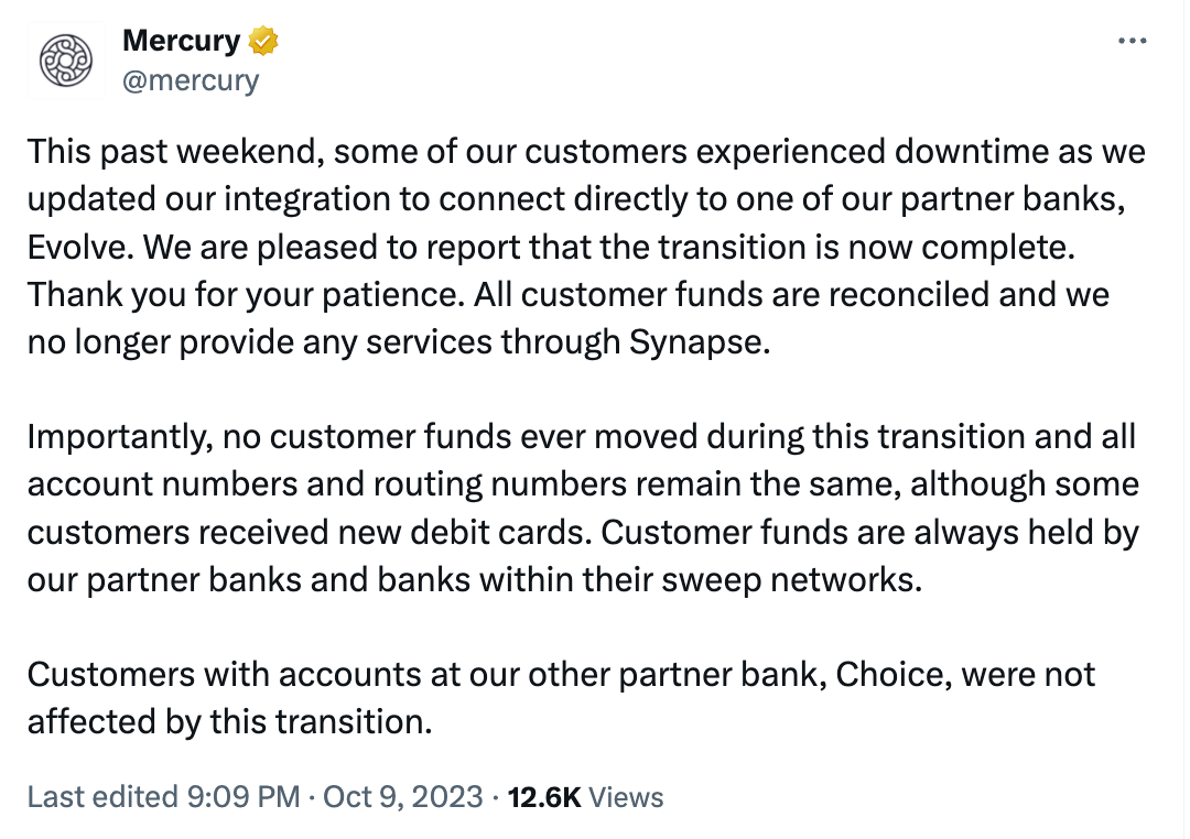 Breaking: Synapse-TabaPay Deal Collapses As Questions About Missing User Funds Persist Breaking: Synapse-TabaPay Deal Collapses As Questions About Missing User Funds Persist
